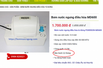ƯU NHƯỢC ĐIỂM CÁC LOẠI BƠM NƯỚC NGƯNG ĐIỀU HÒA